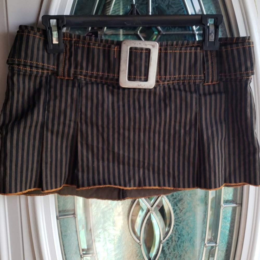 Juniors steampunk mini skirt by serious clothing